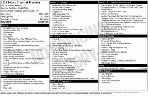 2021 Subaru Crosstrek Premium