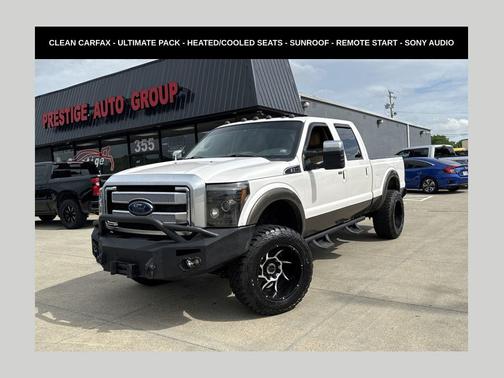White Platinum Metallic Tri-Coat 2016 Ford F-250 Lariat