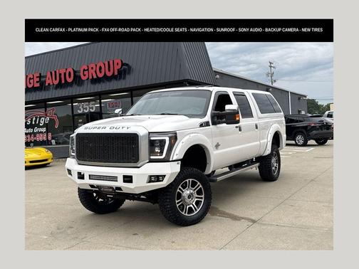 White Platinum Metallic Tri-Coat 2016 Ford F-250 Platinum