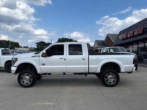 White Platinum Metallic Tri-Coat 2016 Ford F-250 Platinum