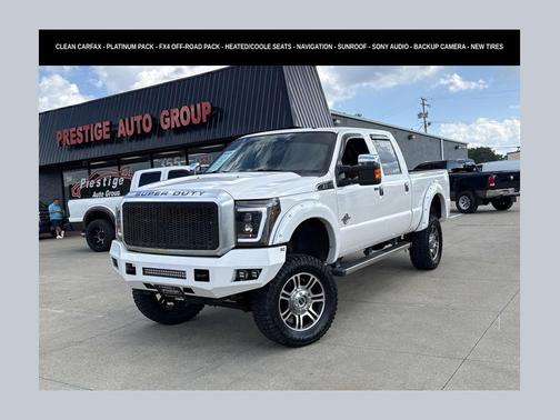 White Platinum Metallic Tri-Coat 2016 Ford F-250 Platinum