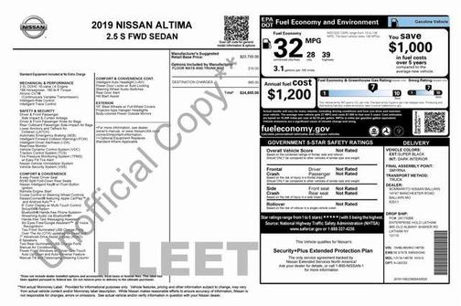 2019 Nissan Altima 2.5 S