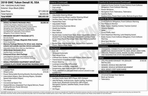 2018 GMC Yukon XL Denali