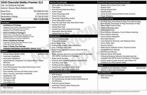 2020 Chevrolet Malibu Premier