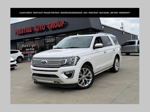 White Platinum Metallic Tri-Coat 2018 Ford Expedition Platinum