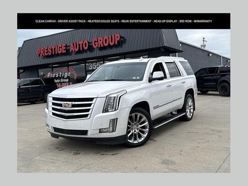 Crystal White Tricoat 2019 Cadillac Escalade Premium Luxury