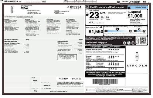 2018 Lincoln MKZ Reserve I