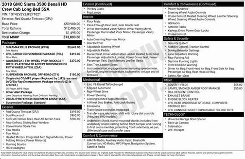 2018 GMC Sierra 3500 Denali