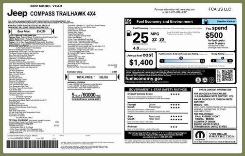 2022 Jeep Compass Trailhawk