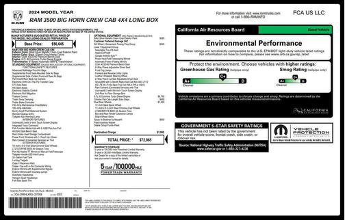 2024 RAM 3500 Big Horn Crew Cab 4x4 8' Box