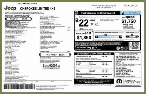 2021 Jeep Cherokee Limited