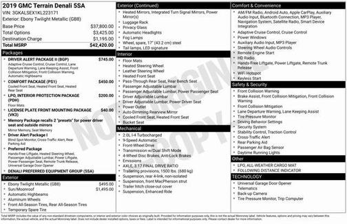 2019 GMC Terrain Denali