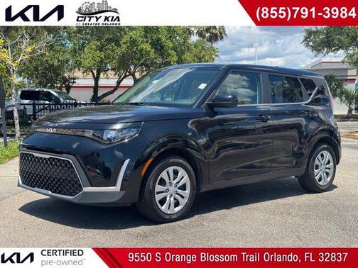 Black 2023 Kia Soul LX