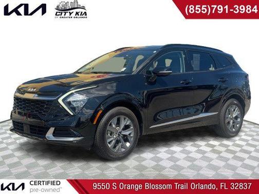 Black 2023 Kia Sportage SX