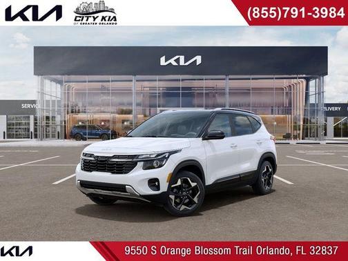 Clear White / Black Roof 2026 Kia Seltos S