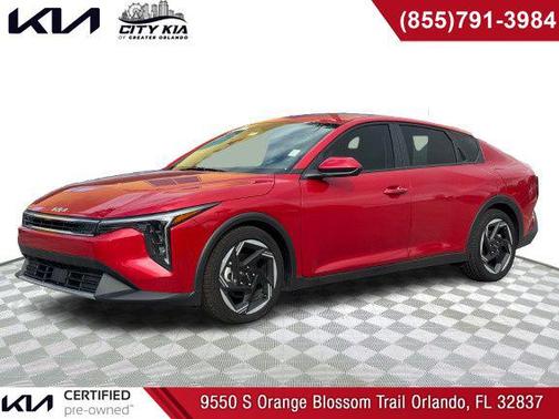 Red 2025 Kia K4 EX