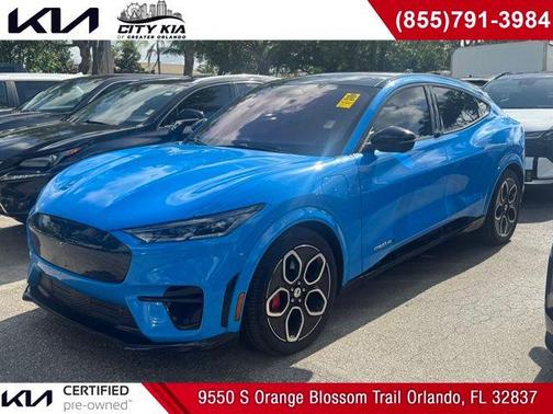 Blue 2023 Ford Mustang Mach-E GT