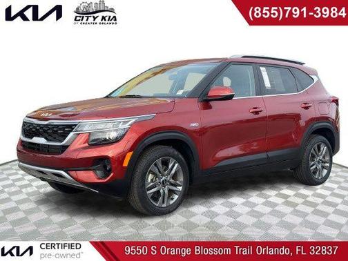 Orange 2023 Kia Seltos S