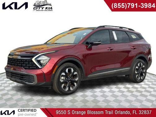 Red 2023 Kia Sportage Plug-In Hybrid X-Line