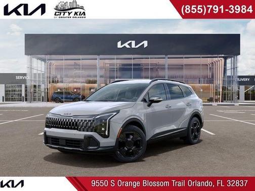Gray 2026 Kia Sportage Hybrid X-Line