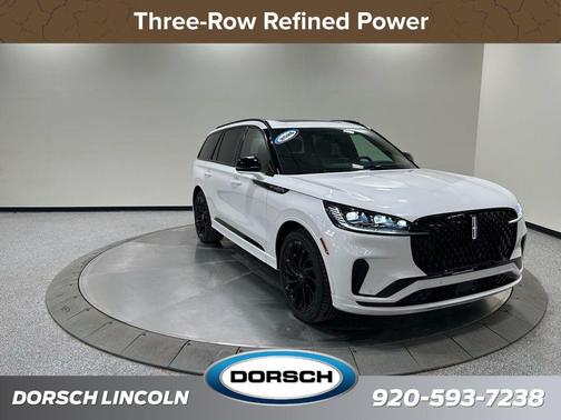 Pristine White Metallic Tri-Coat 2026 Lincoln Aviator Reserve AWD