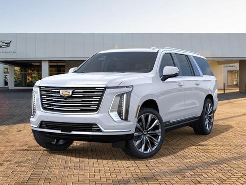 Vibrant White Tricoat 2026 Cadillac Escalade ESV Platinum