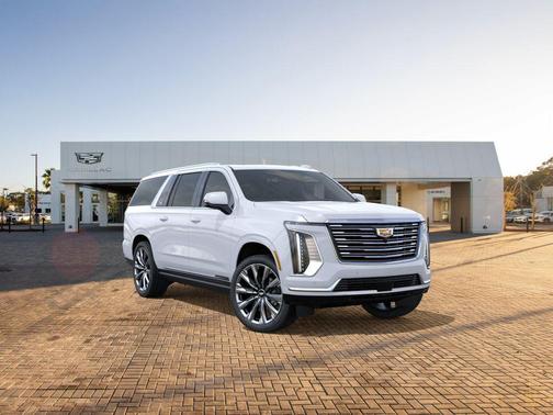 Vibrant White Tricoat 2026 Cadillac Escalade ESV Platinum