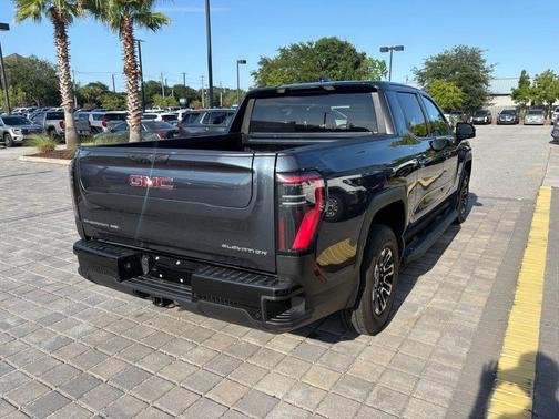 Deep Ocean Metallic 2026 GMC Sierra EV Standard Range Elevation