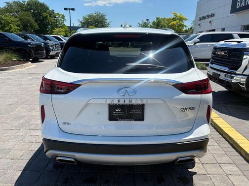 Radiant White 2023 INFINITI QX50 SENSORY AWD