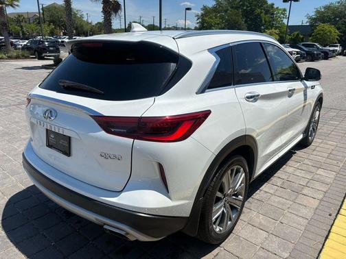 Radiant White 2023 INFINITI QX50 SENSORY AWD