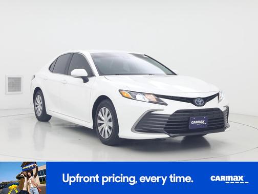 White 2023 Toyota Camry Hybrid LE