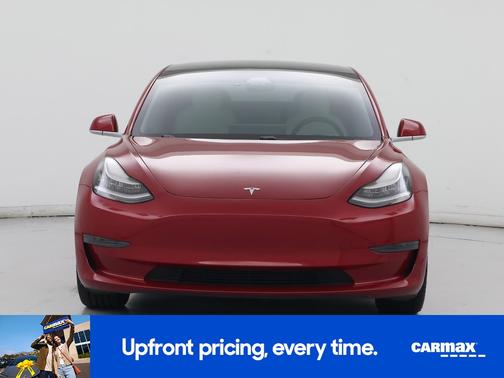 Red 2020 Tesla Model 3 Standard Range Plus