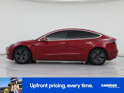 Red 2020 Tesla Model 3 Standard Range Plus