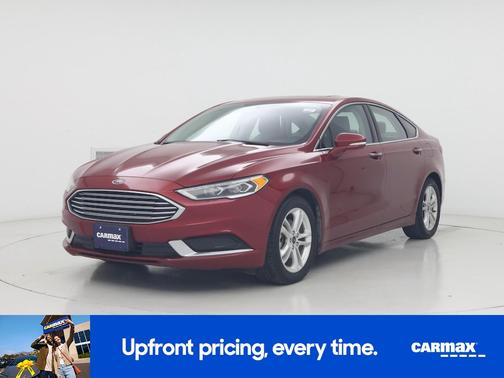 Red 2018 Ford Fusion SE