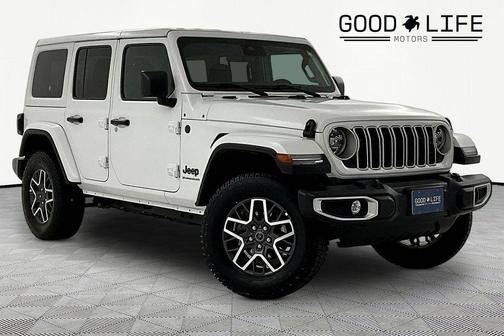 Bright White Clearcoat 2025 Jeep Wrangler 4-Door Sahara 4x4
