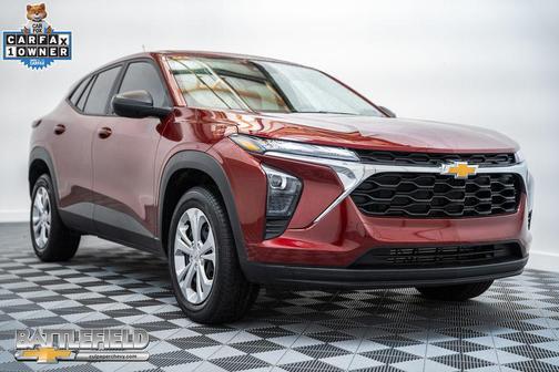 Crimson Metallic 2025 Chevrolet Trax LS