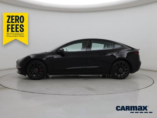 Black 2022 Tesla Model 3 Performance
