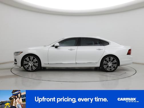 White 2022 Volvo S90 B6 Inscription