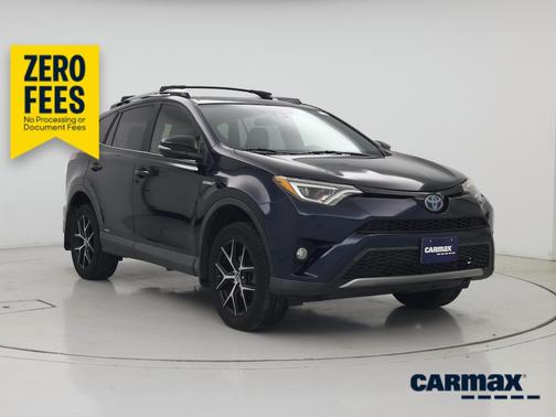 Blue 2018 Toyota RAV4 Hybrid SE