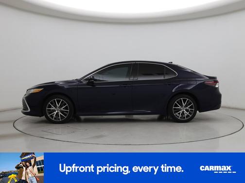 Blue 2022 Toyota Camry Hybrid XLE