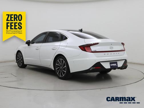 White 2020 Hyundai SONATA Limited