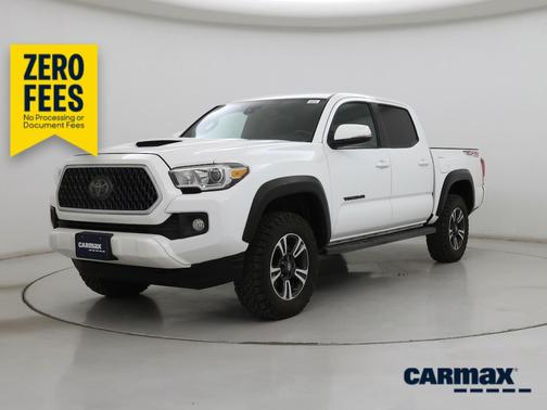 White 2019 Toyota Tacoma TRD Sport