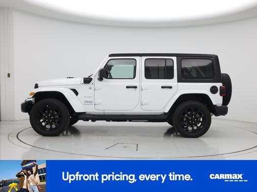 White 2023 Jeep Wrangler 4xe Unlimited Sahara