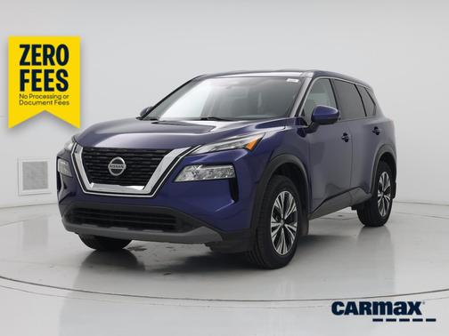 Blue 2021 Nissan Rogue SV