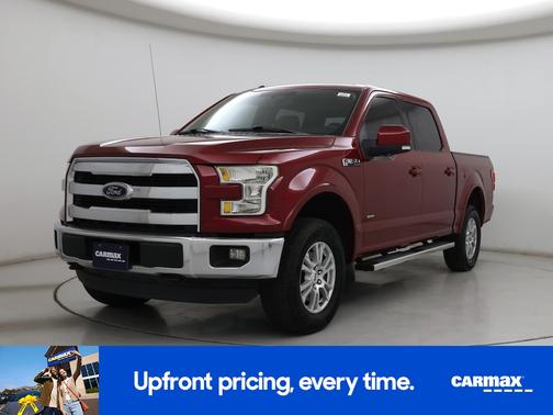 Red 2015 Ford F-150 Lariat
