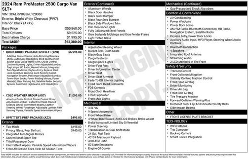 2024 RAM ProMaster 2500 High Roof