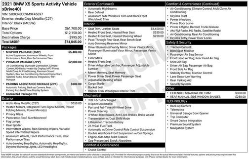 2021 BMW X5 xDrive40i