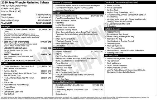 2020 Jeep Wrangler Unlimited Sahara