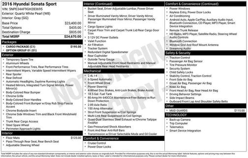 2016 Hyundai SONATA Sport