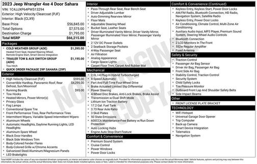 2023 Jeep Wrangler 4xe Sahara